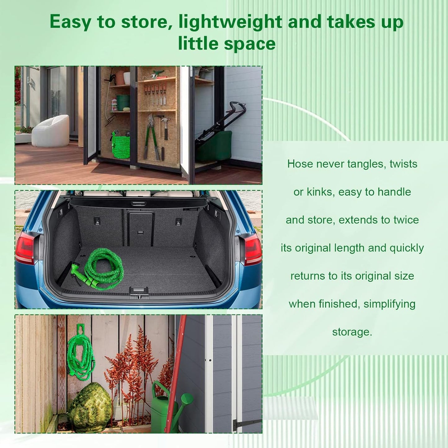 MagicJet Pro Retractable Hose – 3-in-1 High-Pressure Water Gun for Car, Garden & Home